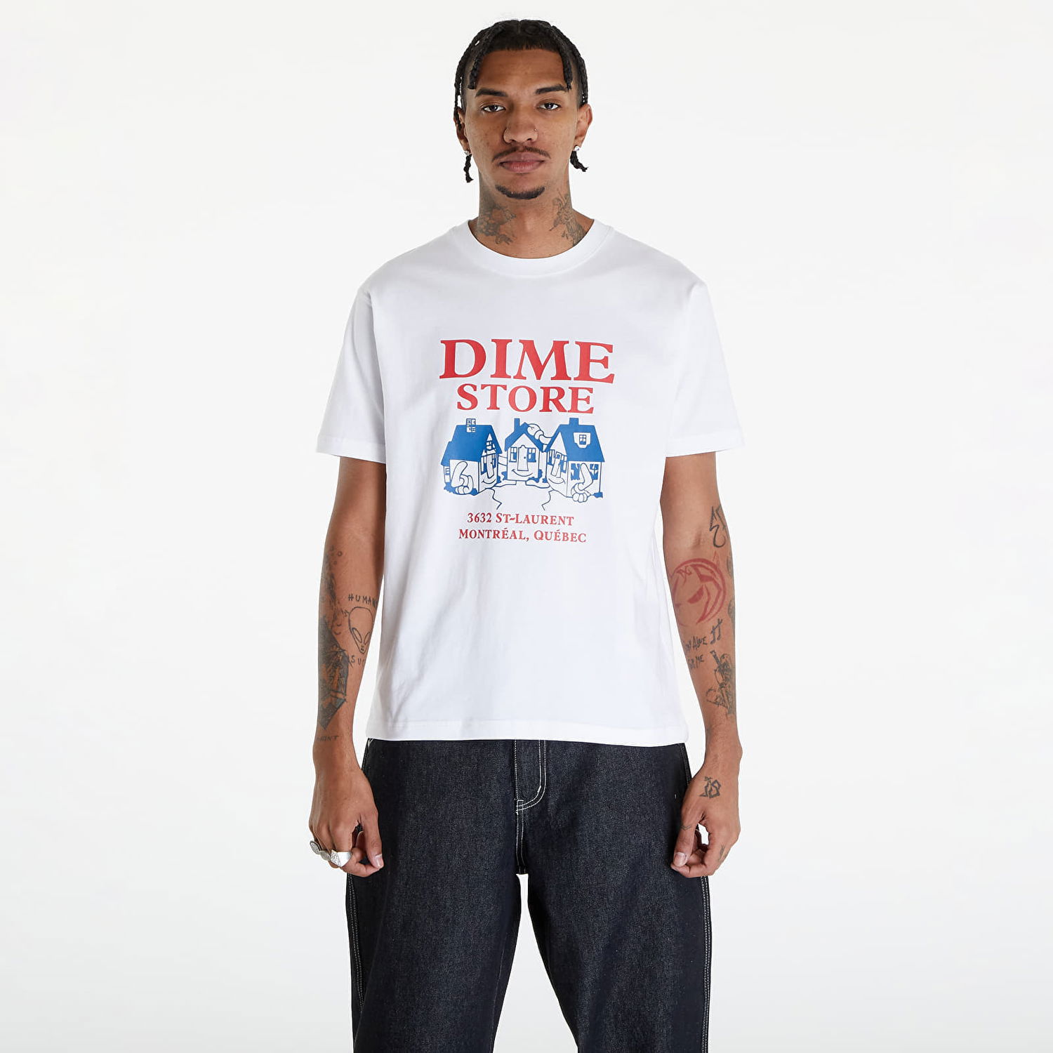 Tričko Dime Skateshop T-Shirt White Biela | DIMESP2425WHT, 0