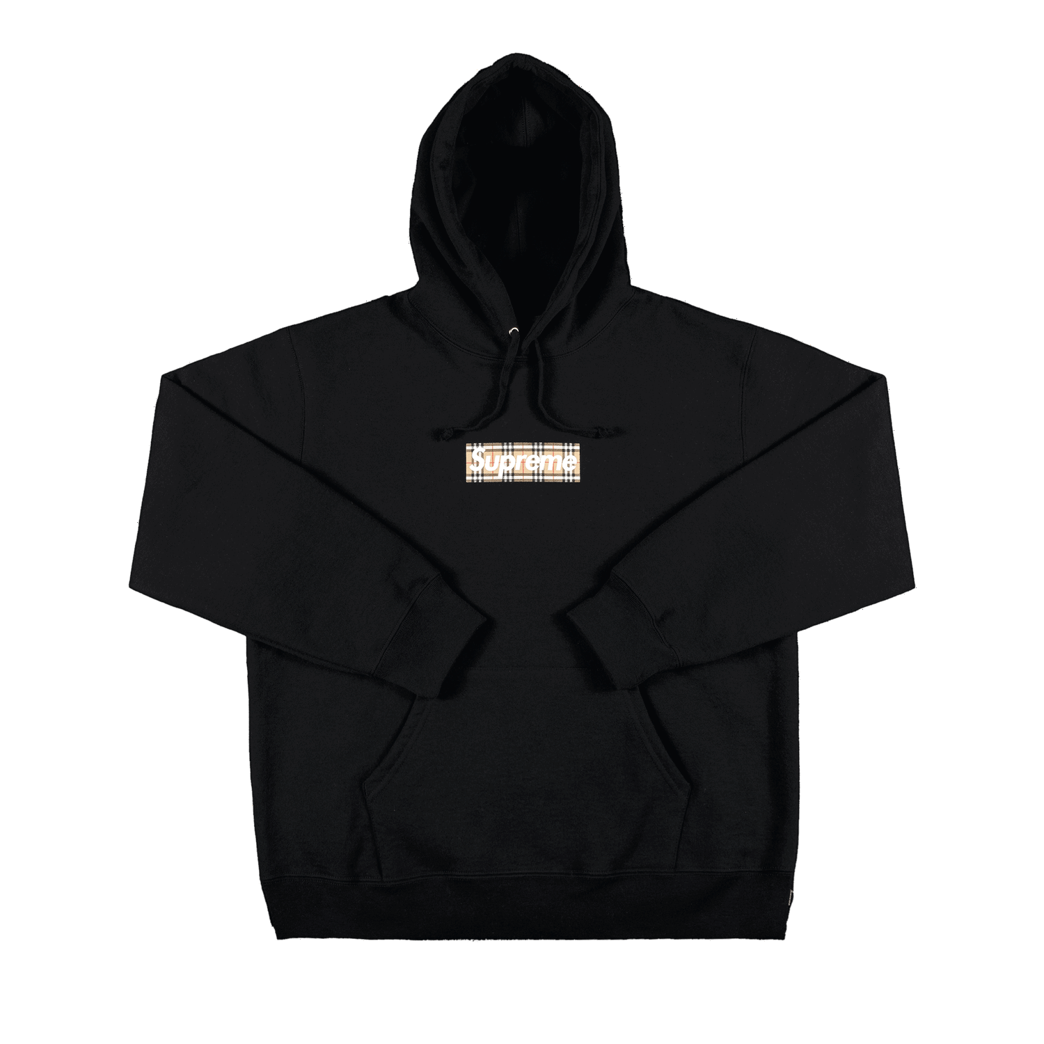 Mikina Supreme Burberry x Box Logo Hooded Sweatshirt Čierna | SS22SW45 BLACK, 0