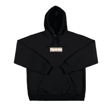 Mikina Supreme Burberry x Box Logo Hooded Sweatshirt Čierna | SS22SW45 BLACK, 0