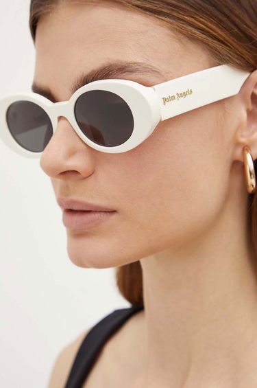 Slnečné okuliare Palm Angels Palm Angels Oval Sunglasses Biela | PERI051.500107, 3