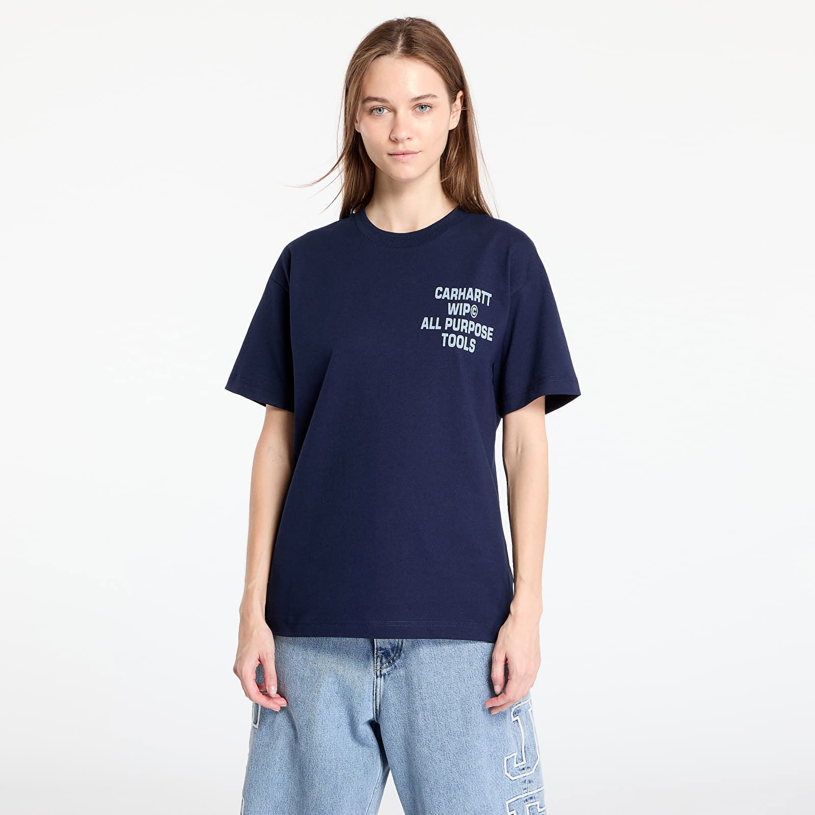 S/S Cross Screw T-Shirt UNISEX Air Force Blue