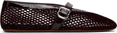 Tenisky a topánky Alaïa ALAÏA Fishnet Ballerina Flats Vínová | AA3A029A015, 0