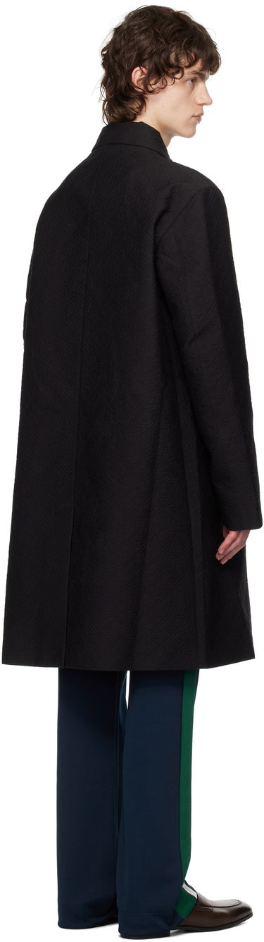 Pláštenka Casablanca Casablanca Jacquard Car Coat Čierna | MPS25-OT-163-01, 2