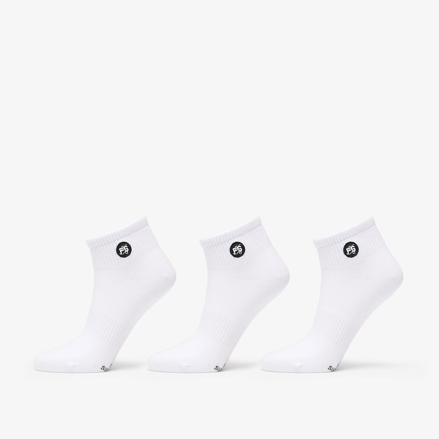Ponožky Footshop Ankle Socks 3-Pack White Biela | FTSHP_372, 0