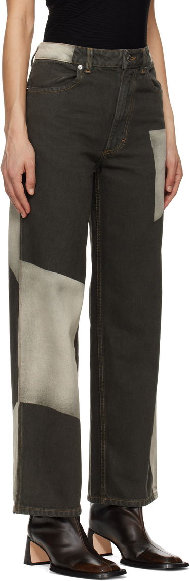Džínsy Eckhaus Latta Eckhaus Latta Wide Leg Jeans Zelené | 334-EL-PS25-T -, 1