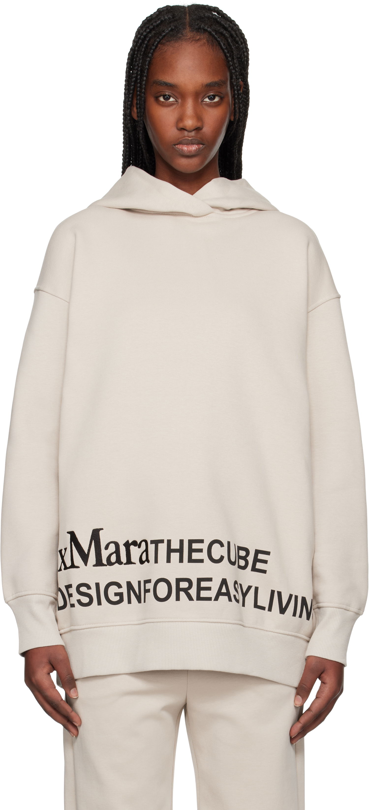 Mikina Max Mara Max Mara Felpa Hoodie Béžová | 2519921021600, 0