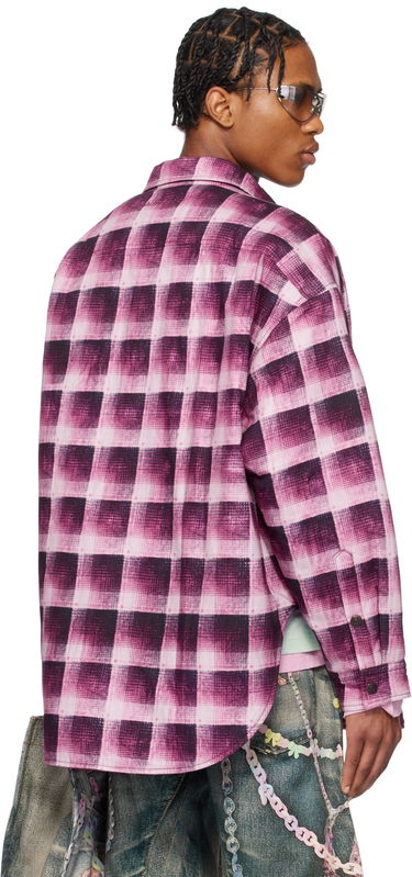 Košeľa Acne Studios Acne Studios Check Button-Up Shirt Ružová | B90814-, 2