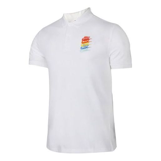 Polo tričko Nike Sportswear Rainbow Gradient Polo Biela | CI9595-100