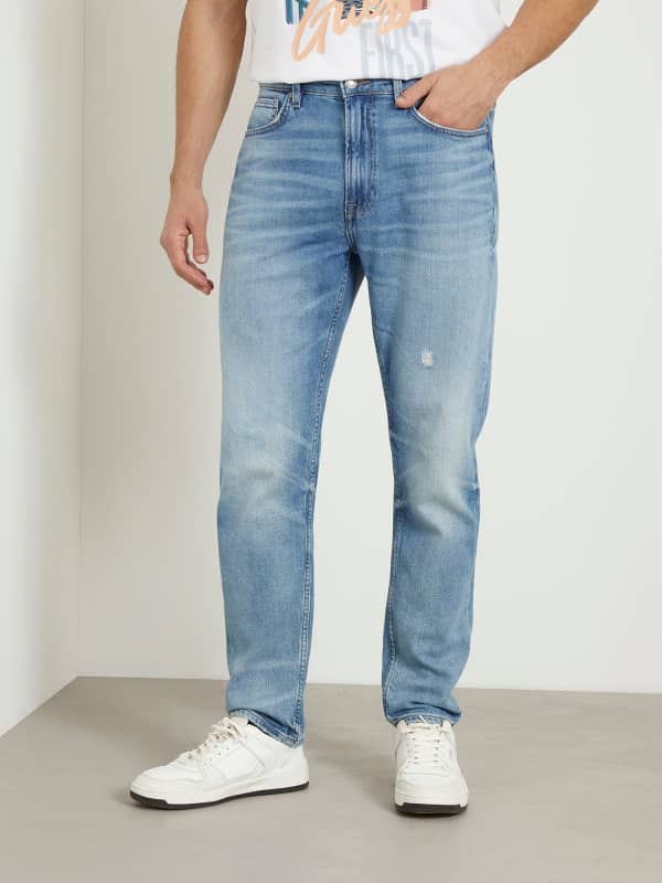 Džínsy GUESS James Relaxed Denim Pant Modrá | M4GA14D5AZ4