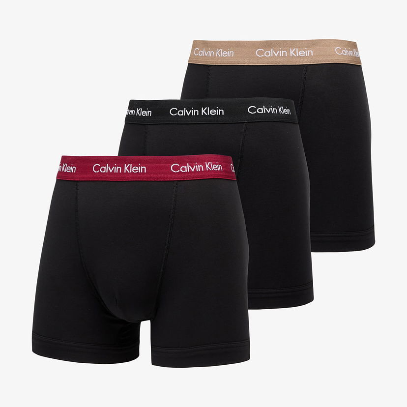 Boxerky CALVIN KLEIN Trunk 3-Pack Black Čierna | U2662G NOP