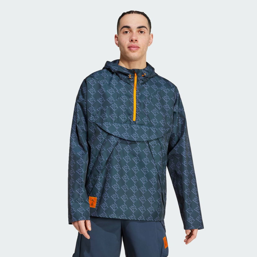 Vetrovka adidas Performance Real Madrid Seasonal Half-Zip Tyrkysová | IT3796