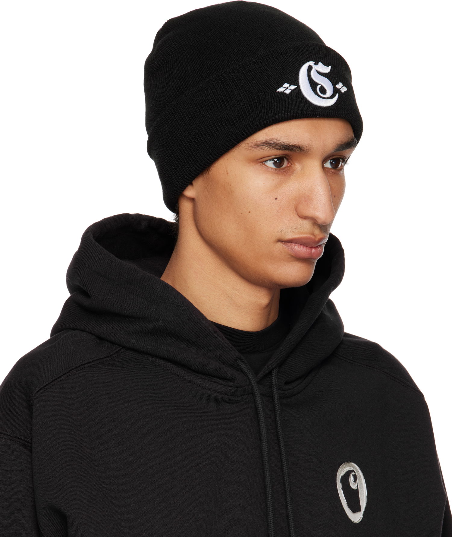 Kulicha Carhartt WIP Work In Progress Greatest Hits Embroidered Logo Beanie Čierna | I034367, 1