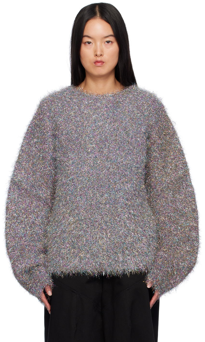 Sveter Jil Sander Sparkling Sweater Šedá | J03GP0123_J14673, 0