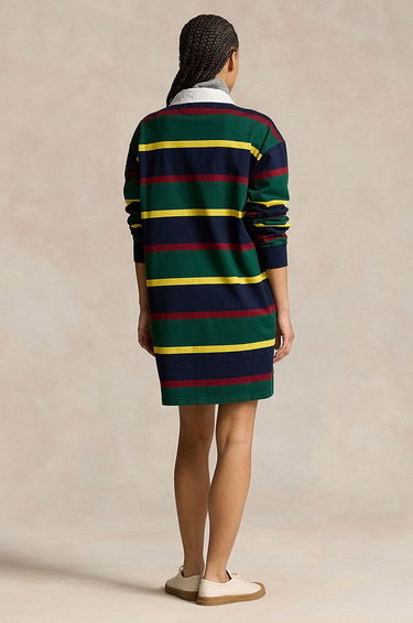 Šaty Polo by Ralph Lauren Striped Mini Dress Zelené | 211941215, 1