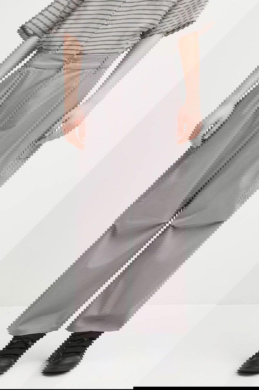 Cargo nohavice Carhartt WIP Cole Loose Fit Pleated Cargo Pants Šedá | I030477.2LR02, 0