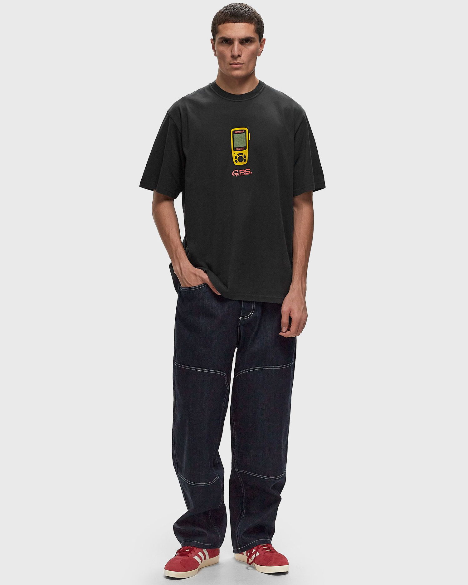 Tričko GRAMICCI Black GPS Graphic T-Shirt Čierna | G4FU-T094-VINTAGE-BLACK, 1