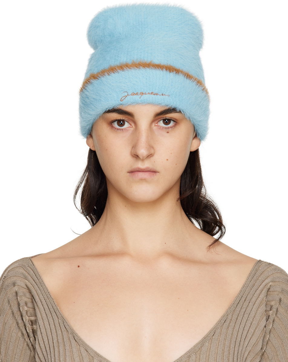 Kulicha Jacquemus 'Le Bonnet Neve' Beanie Modrá | 22H226AC414-5080, 0