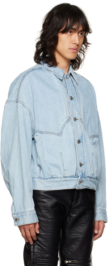 Bunda We11done Faded Denim Jacket Modrá | WD-DJ3-22-303-U-SKMP01QCTB, 1