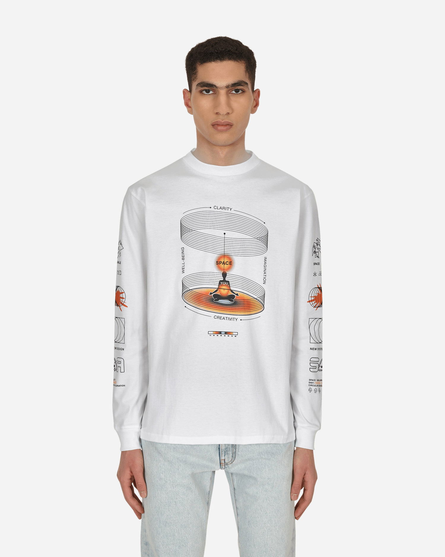 Tričko Space Available Whole Being T-Shirt Biela | SA-WBT002-WHT WHITE, 0
