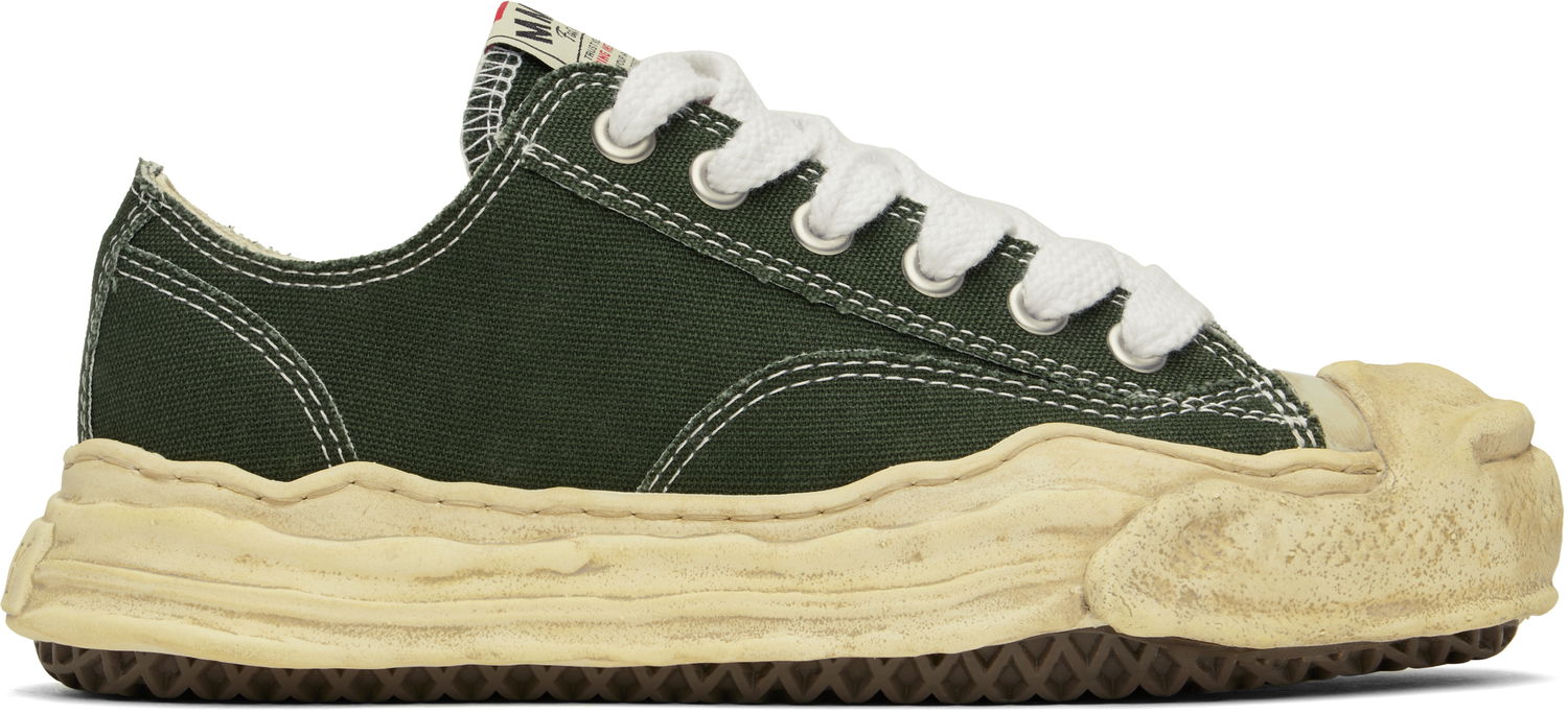 Tenisky a topánky Maison MIHARA YASUHIRO Hank OG Dyed Sole Canvas Low-Top Zelené | A13FW733, 0