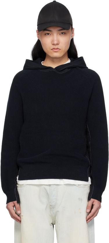 Sveter rag & bone rag & bone Gabe Spliced Hoodie Navy | MBS25S026SD26, 0