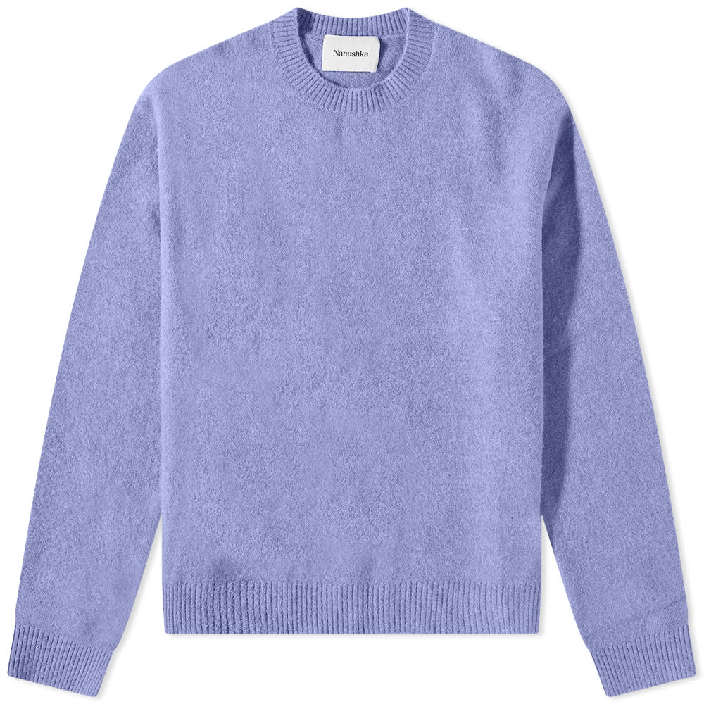 Sveter Nanushka Jetse Burshed Alpaca Crew Knit Fialová | NM22FWSW00742, 0