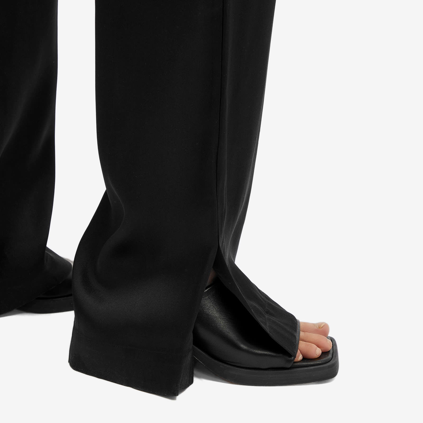 Aden Black Satin Pants