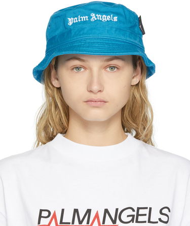 Klobúk Palm Angels Palm Angels Logo Bucket Hat Modrá | PWLA005F21FAB0024501, 0