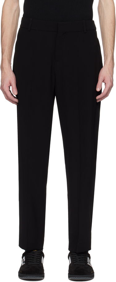 Nohavice Balmain Balmain Crêpe Straight-Leg Trousers Čierna | EH0PM037VB00, 0