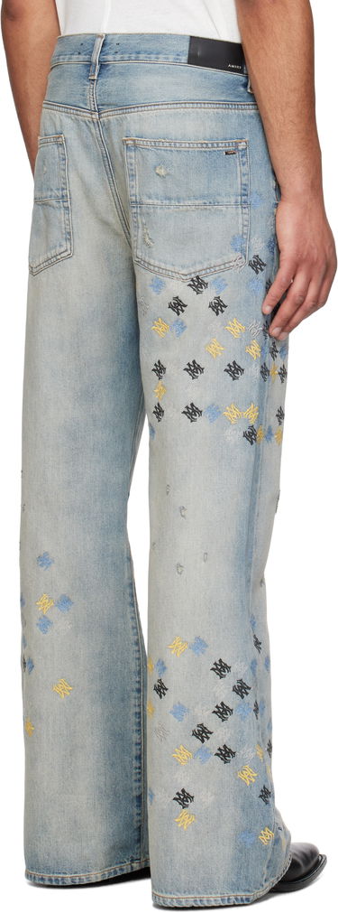 Džínsy AMIRI AMIRI MA Quad Embroidered Flare Jeans Modrá | AMDNFR1015, 2