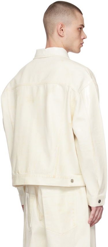 Bunda We11done We11done Foil Coated Trucker Jacket Biela | WD-DJ1-23-318-U-WH, 2