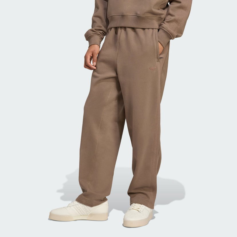 Tepláky adidas Performance Premium Essentials Open Hem Pants Hnedá | JW1046