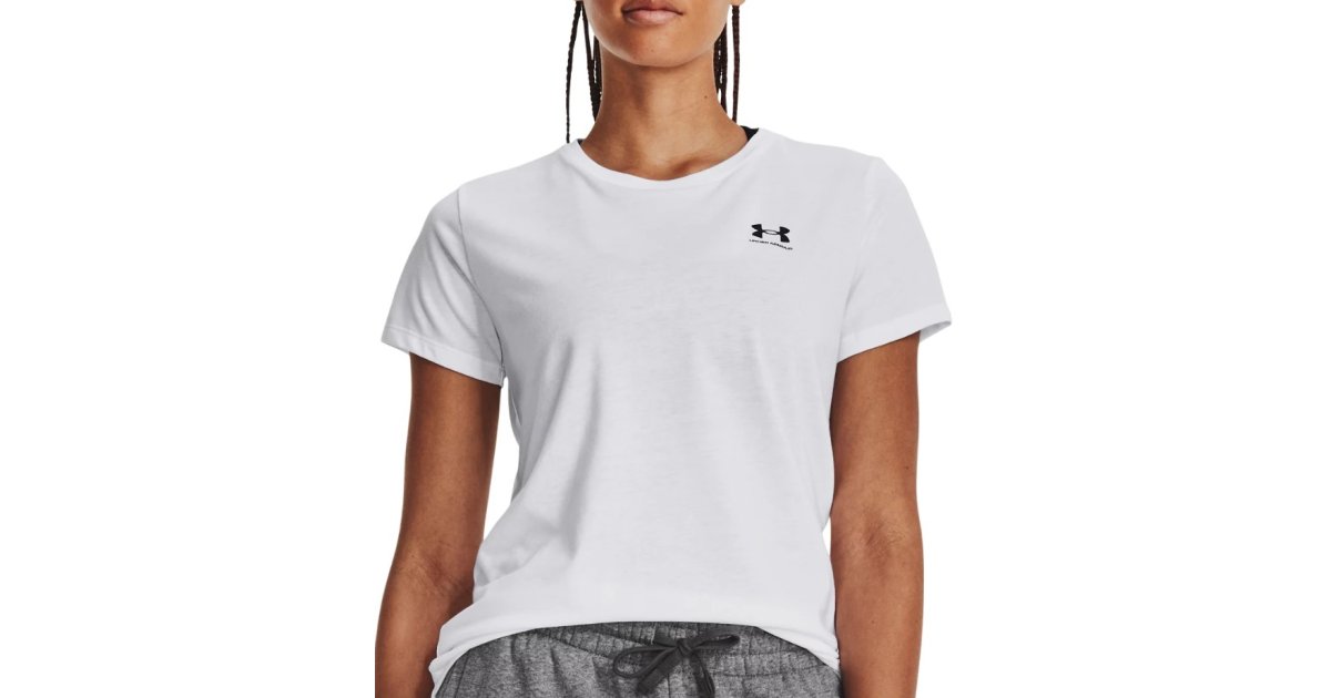 Tričko Under Armour Sportstyle Left Chest Tee Biela | 1379399-100, 1