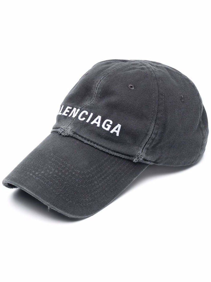 Šiltovka Balenciaga Washed Out Baseball Cap Dark Grey Šedá | 673319410B21177