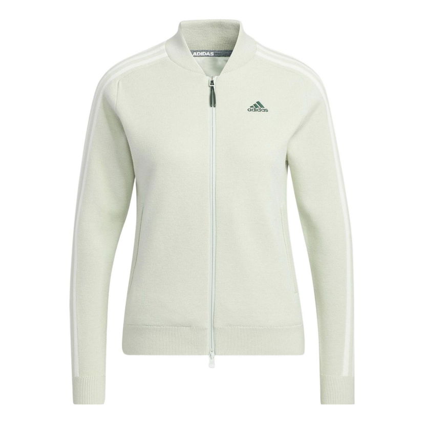 Bomber bunda adidas Originals Knit Long Sleeve Track Jacket Zelené | HG8248