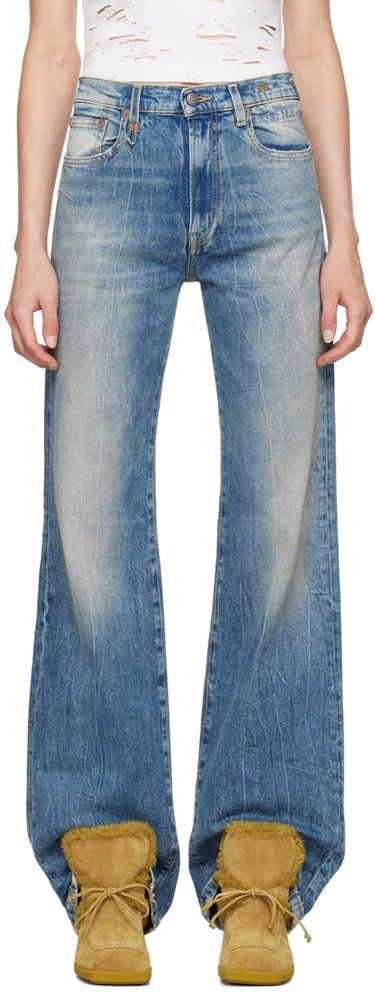 Džínsy R13 R13 Jane Wide Leg Jeans Modrá | R13W7020 D081A, 0