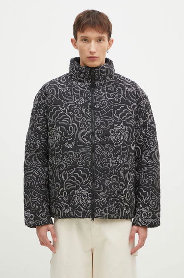 Prešívaná bunda KENZO Black Tiger Print Down Jacket Čierna | FE65OU1439NN.99, 0