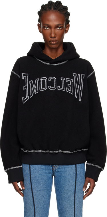 Mikina Maison Margiela MM6 Maison Margiela 'Welcome' Fleece Hoodie Čierna | S52GU0243 M20126, 0