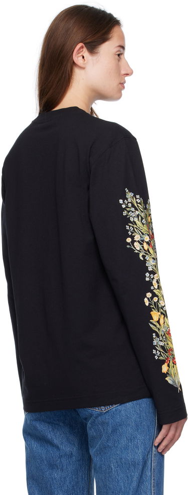 Tričko Burberry Burberry Forest Print Long-Sleeve T-Shirt Čierna | 8115847, 2
