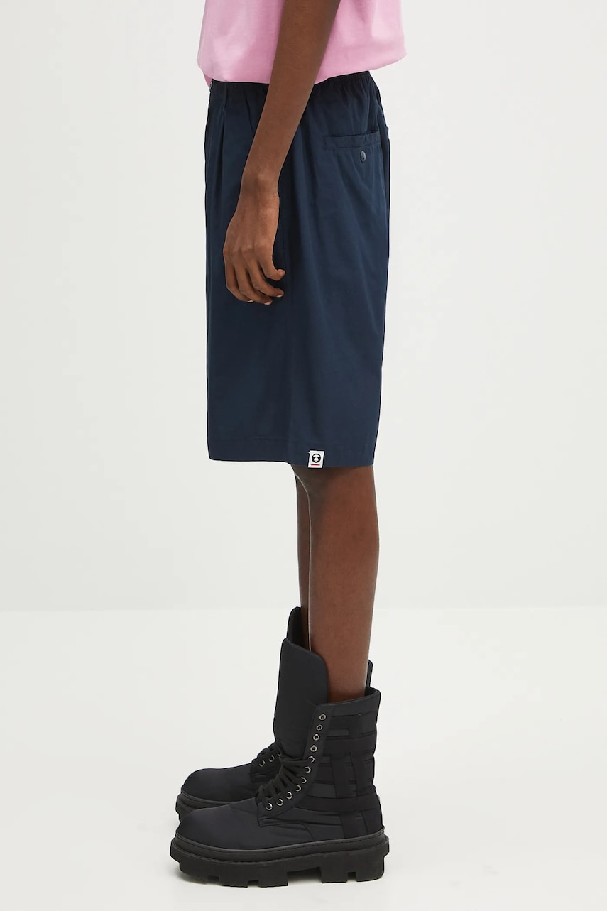 Šortky AAPE by A Bathing Ape AAPE Now Woven Shorts Navy | AAPSPMB670XXO, 1