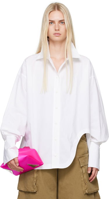 Košeľa The Attico The Attico Diana Asymmetric Shirt Biela | 227WCH04 C052, 0