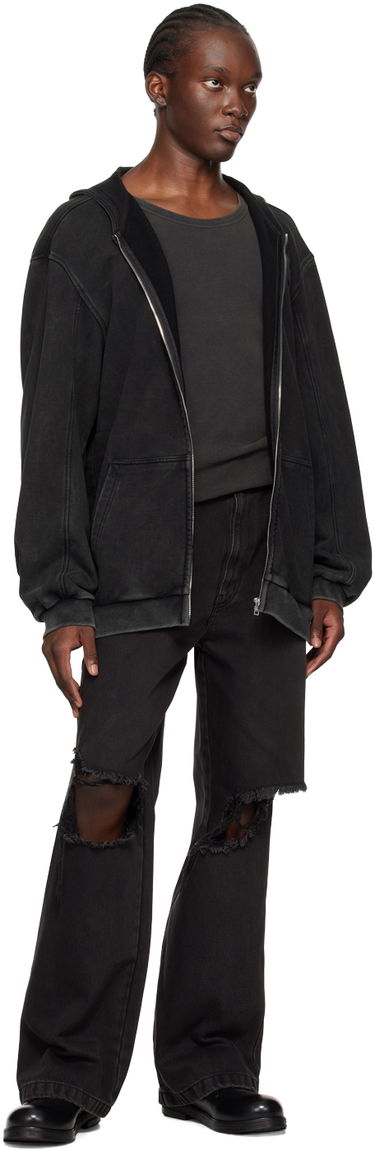 Mikina We11done Studded Hoodie Čierna | WD-TJ2-24-857-U-BK, 3