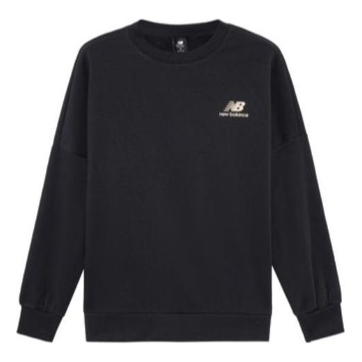 Mikina New Balance Sport Logo Print Sweatshirt Čierna | AMT23349-BK, 0