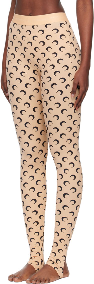Legíny Marine Serre Stirrup Leggings with Moon Print Červená | WPA111A CJER0001, 3