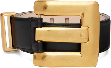 Opasok Balmain Anthem Calfskin Leather Belt Čierna | GN1WJ192LSLX, 0