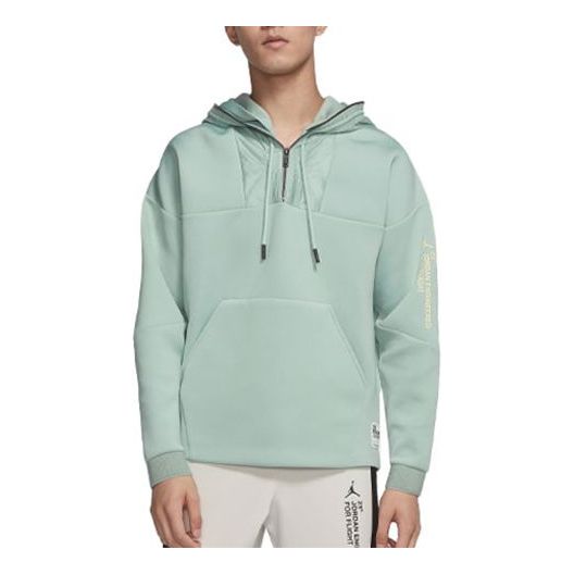 Mikina Jordan Jordan Half Zip Hoodie Zelené | AT9780-333