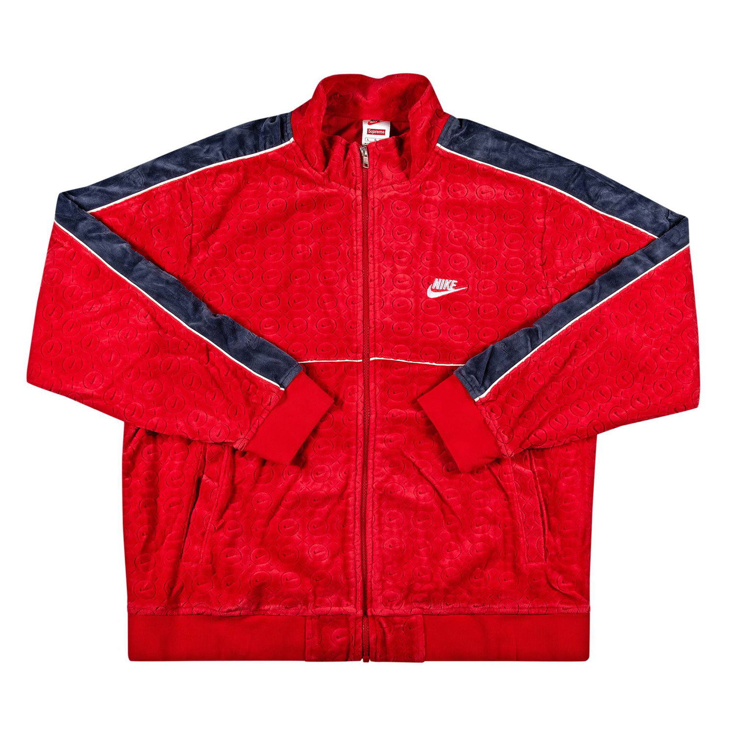 Bunda Supreme Nike x Velour Track Jacket Červená | SS21J9 RED, 1