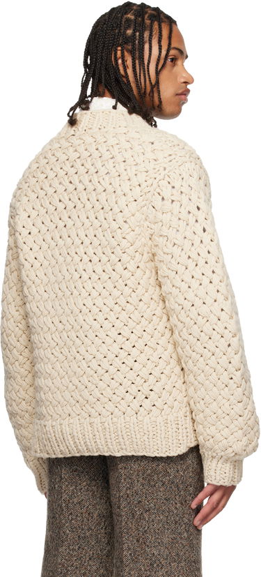 Sveter Dries Van Noten Dries Van Noten Open-Knit Sweater Béžová | 252-021249-2710, 2