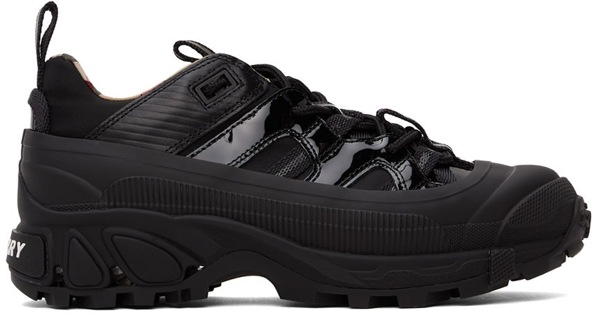 Tenisky a topánky Burberry Patent Arthur Sneakers 'Black' Čierna | 8036166, 0