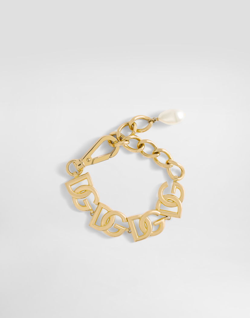 Náramok Dolce & Gabbana Link Bracelet With Dg Multi-logo Onesize Metalická | WBN6P2W1111ZOO00
